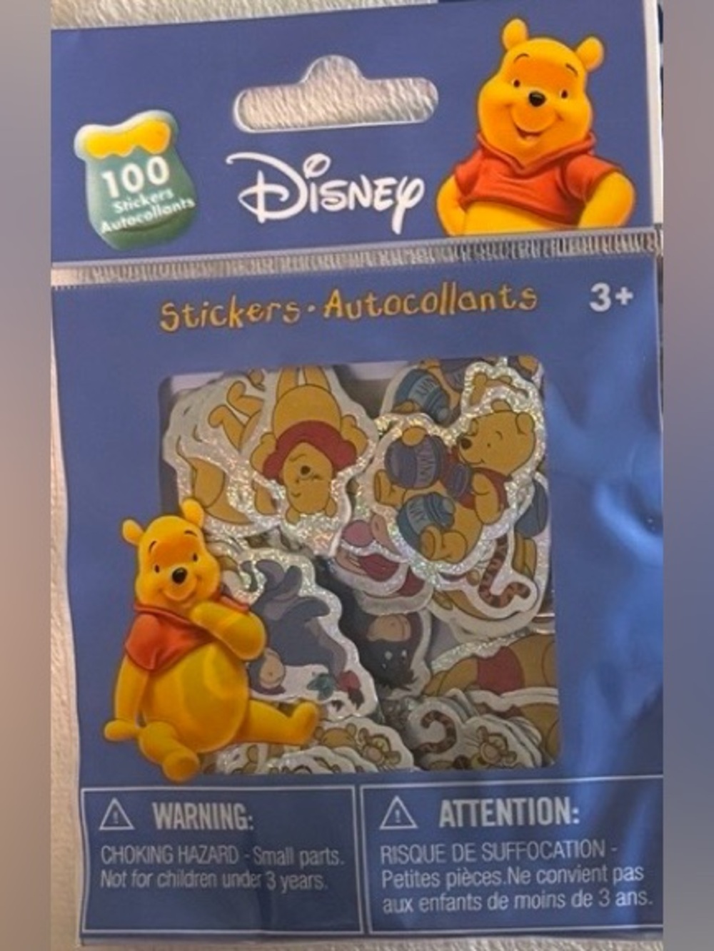 Disney Winnie the Pooh Holographic Sticker Pack 100 Stickers